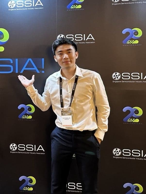 Lim Tiong Lee Francis at the Singapore Semiconductor Industry Association's 20th anniversary event